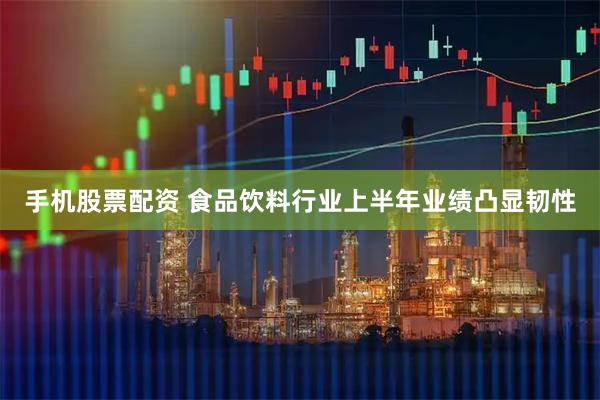 手机股票配资 食品饮料行业上半年业绩凸显韧性