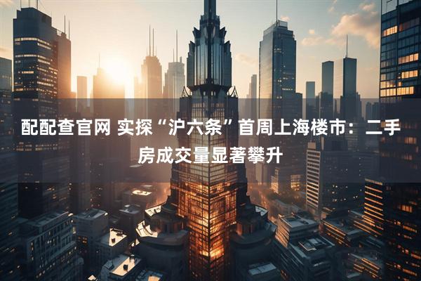 配配查官网 实探“沪六条”首周上海楼市：二手房成交量显著攀升
